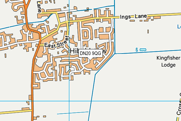 DN20 9QG map - OS VectorMap District (Ordnance Survey)