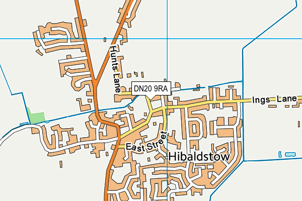 DN20 9RA map - OS VectorMap District (Ordnance Survey)