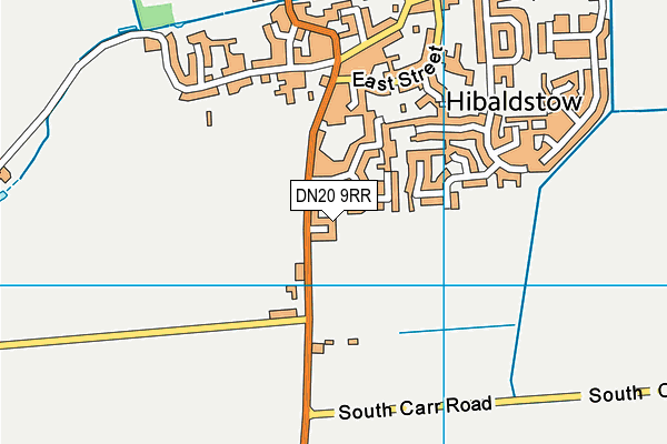 DN20 9RR map - OS VectorMap District (Ordnance Survey)