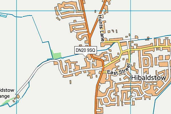 DN20 9SQ map - OS VectorMap District (Ordnance Survey)