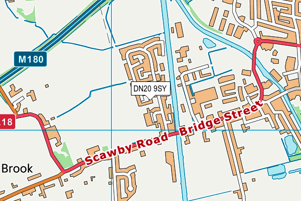 DN20 9SY map - OS VectorMap District (Ordnance Survey)