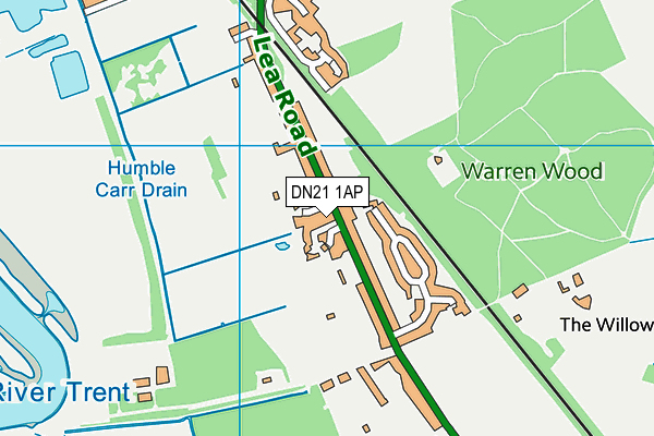 DN21 1AP map - OS VectorMap District (Ordnance Survey)