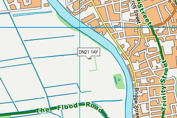 DN21 1AY map - OS VectorMap District (Ordnance Survey)