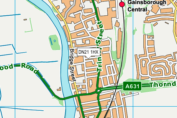 Stocky's Gym And Fitness map (DN21 1HX) - OS VectorMap District (Ordnance Survey)