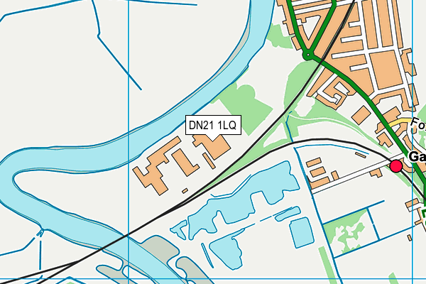 DN21 1LQ map - OS VectorMap District (Ordnance Survey)