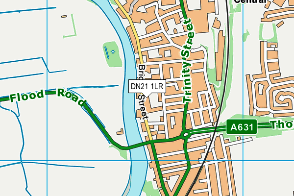 DN21 1LR map - OS VectorMap District (Ordnance Survey)