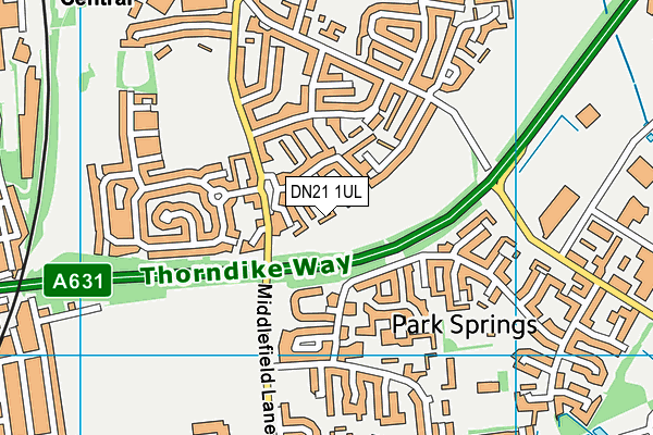 Aisby Walk (Closed) map (DN21 1UL) - OS VectorMap District (Ordnance Survey)