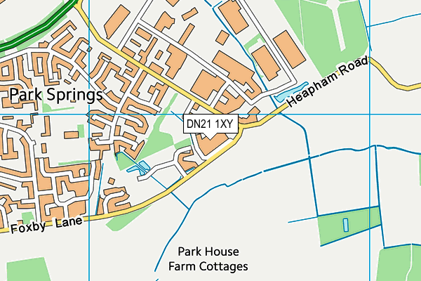 DN21 1XY map - OS VectorMap District (Ordnance Survey)