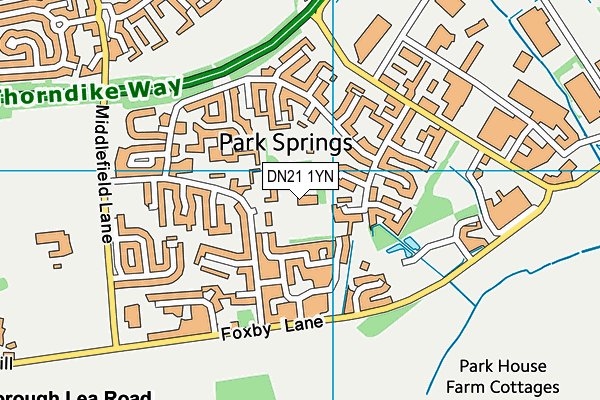 St George's Church of England Community Primary School, Gainsborough map (DN21 1YN) - OS VectorMap District (Ordnance Survey)
