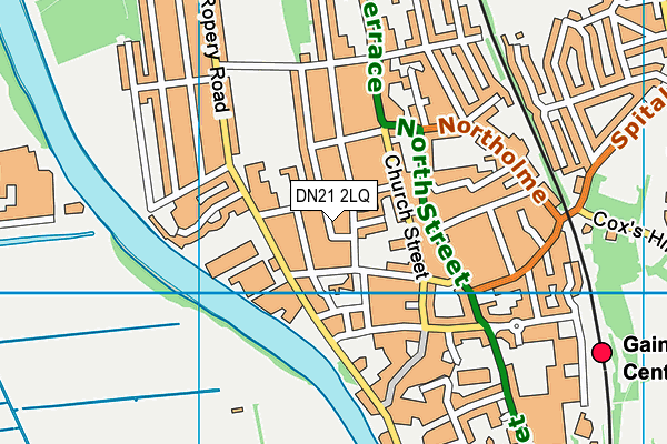 DN21 2LQ map - OS VectorMap District (Ordnance Survey)