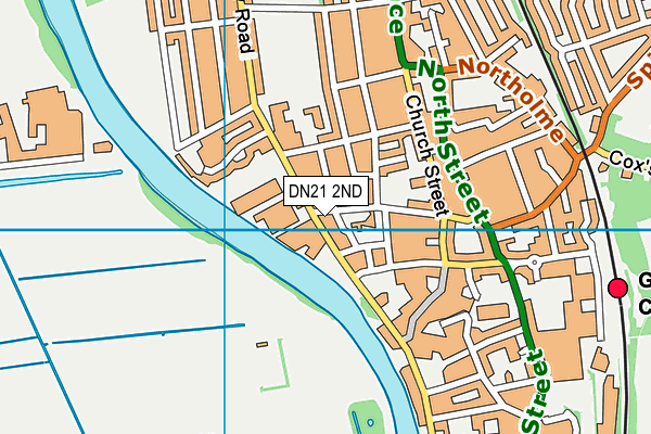 DN21 2ND map - OS VectorMap District (Ordnance Survey)