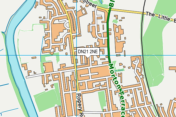 DN21 2NE map - OS VectorMap District (Ordnance Survey)