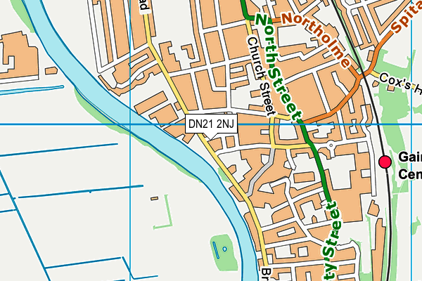 DN21 2NJ map - OS VectorMap District (Ordnance Survey)