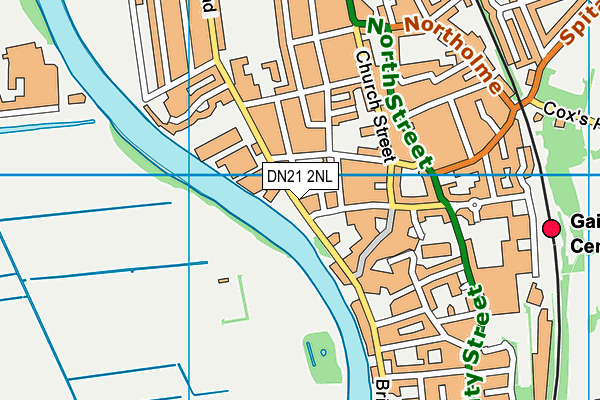 DN21 2NL map - OS VectorMap District (Ordnance Survey)