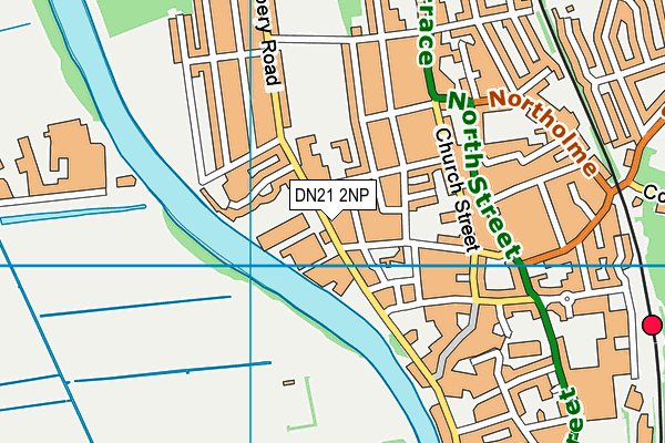 DN21 2NP map - OS VectorMap District (Ordnance Survey)