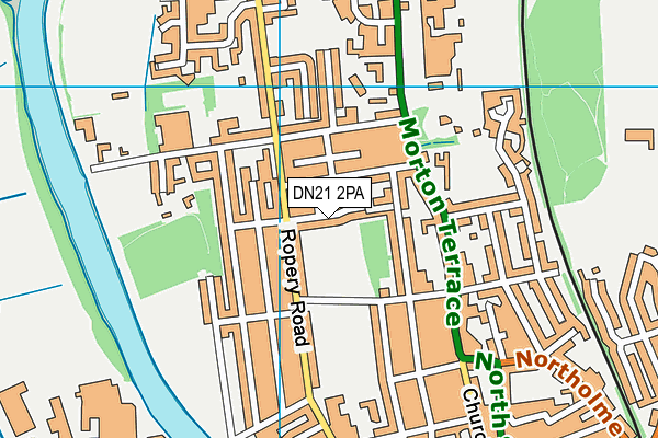 DN21 2PA map - OS VectorMap District (Ordnance Survey)