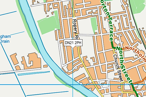 DN21 2PH map - OS VectorMap District (Ordnance Survey)