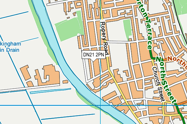 DN21 2PN map - OS VectorMap District (Ordnance Survey)