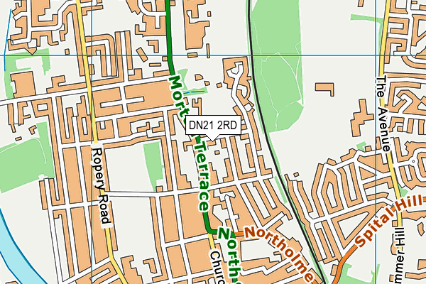 DN21 2RD map - OS VectorMap District (Ordnance Survey)