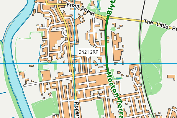 DN21 2RP map - OS VectorMap District (Ordnance Survey)