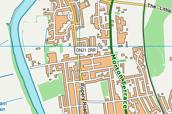 The Gainsborough Nursery School map (DN21 2RR) - OS VectorMap District (Ordnance Survey)