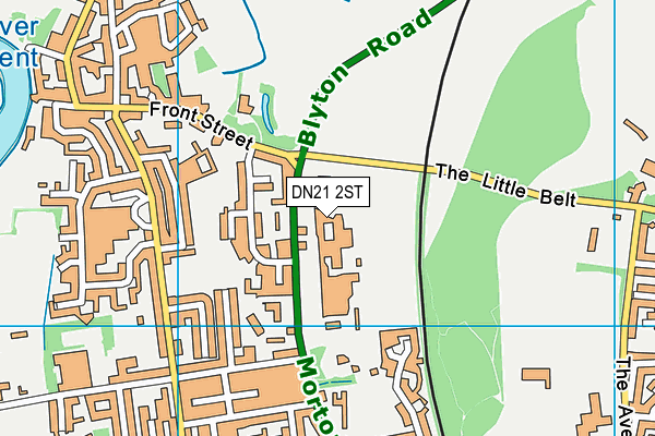The Queen Elizabeth's High School map (DN21 2ST) - OS VectorMap District (Ordnance Survey)