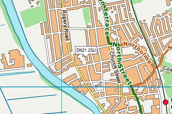 DN21 2SU map - OS VectorMap District (Ordnance Survey)