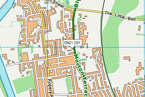 DN21 2SY map - OS VectorMap District (Ordnance Survey)