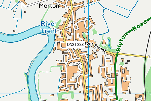 DN21 2SZ map - OS VectorMap District (Ordnance Survey)