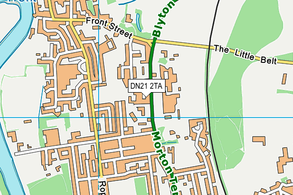 DN21 2TA map - OS VectorMap District (Ordnance Survey)