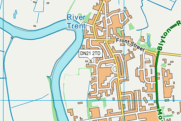 DN21 2TD map - OS VectorMap District (Ordnance Survey)