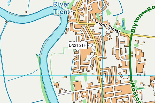 DN21 2TF map - OS VectorMap District (Ordnance Survey)