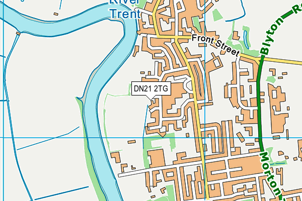 DN21 2TG map - OS VectorMap District (Ordnance Survey)