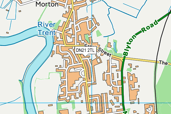 DN21 2TL map - OS VectorMap District (Ordnance Survey)