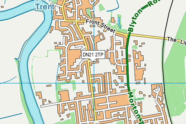 DN21 2TP map - OS VectorMap District (Ordnance Survey)