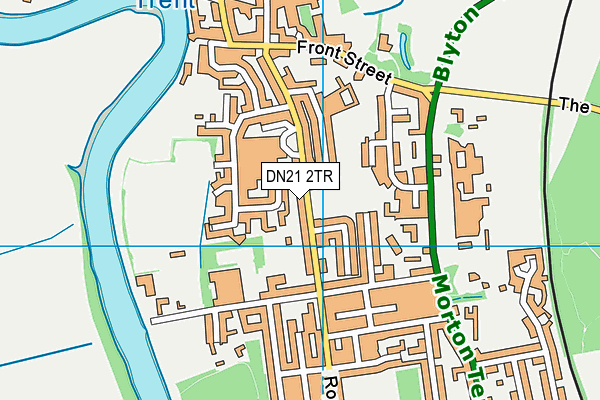 DN21 2TR map - OS VectorMap District (Ordnance Survey)