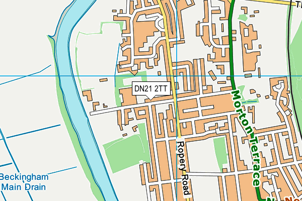 DN21 2TT map - OS VectorMap District (Ordnance Survey)