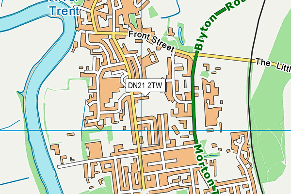 DN21 2TW map - OS VectorMap District (Ordnance Survey)