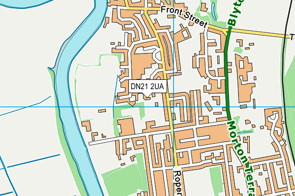 DN21 2UA map - OS VectorMap District (Ordnance Survey)