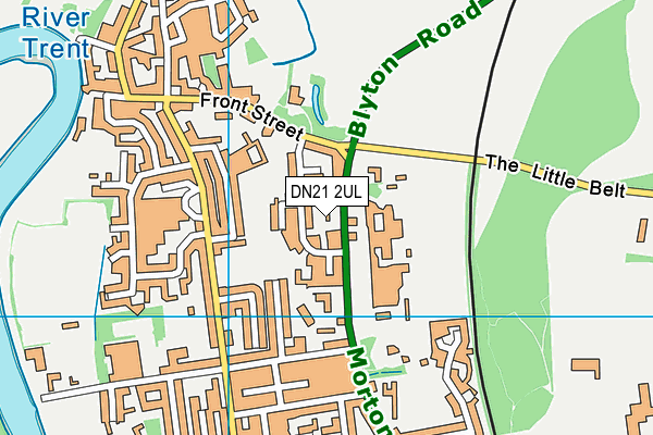DN21 2UL map - OS VectorMap District (Ordnance Survey)