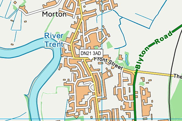 DN21 3AD map - OS VectorMap District (Ordnance Survey)
