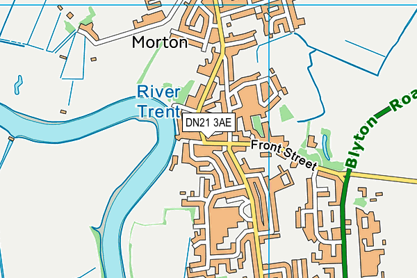 DN21 3AE map - OS VectorMap District (Ordnance Survey)