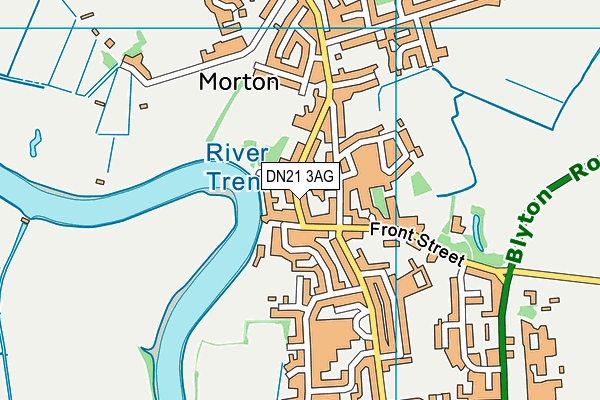 DN21 3AG map - OS VectorMap District (Ordnance Survey)