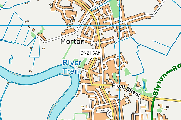 DN21 3AH map - OS VectorMap District (Ordnance Survey)
