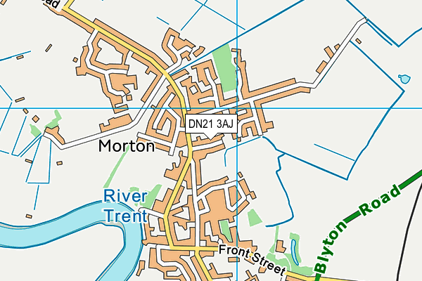 DN21 3AJ map - OS VectorMap District (Ordnance Survey)