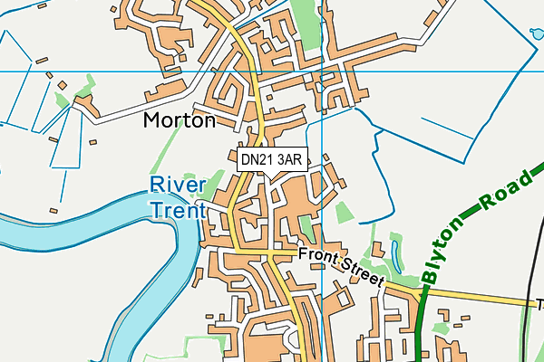 DN21 3AR map - OS VectorMap District (Ordnance Survey)