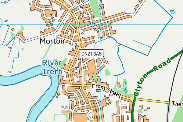 DN21 3AS map - OS VectorMap District (Ordnance Survey)