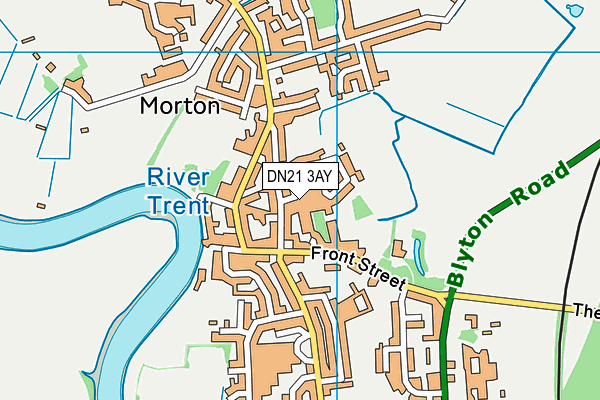 DN21 3AY map - OS VectorMap District (Ordnance Survey)