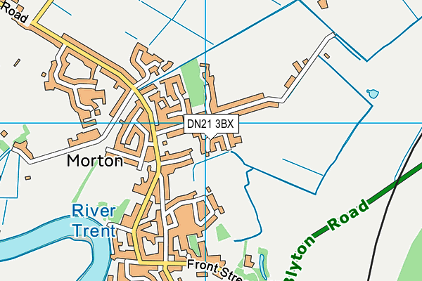 DN21 3BX map - OS VectorMap District (Ordnance Survey)