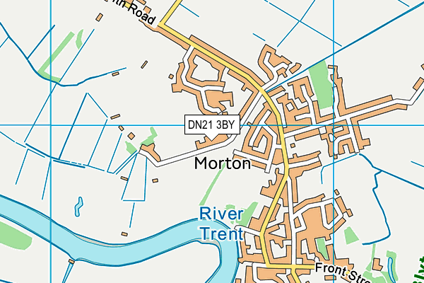 DN21 3BY map - OS VectorMap District (Ordnance Survey)
